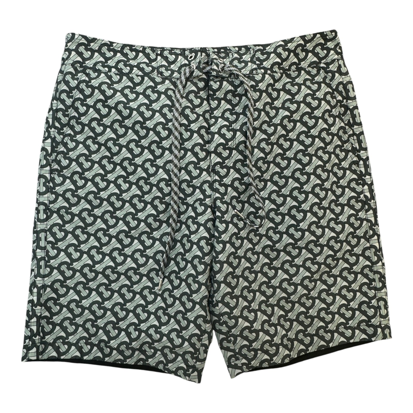Men's TB Monogram Shorts Grey Size M / W32 - Photo 1