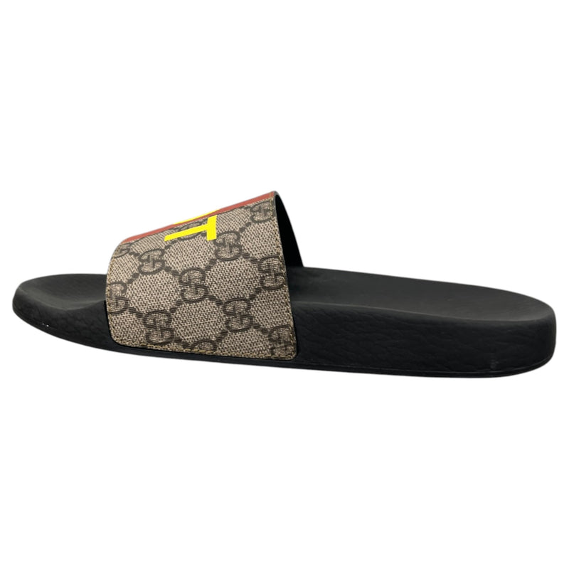 Women's Fake/Not GG Canvas Slides Black Size UK 3 / EU 36