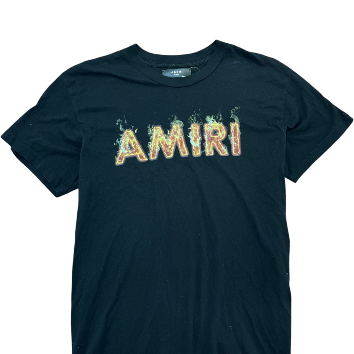 Men's Flame Logo T-Shirt Black Size XS - Photo 3