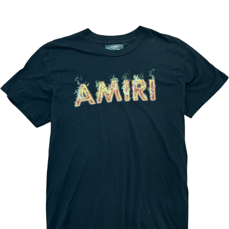 Men's Flame Logo T-Shirt Black Size XS