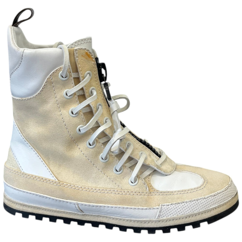 Women's Palm Canyon Desert Laureate Combat Boots Beige Size EU 36 / UK 3