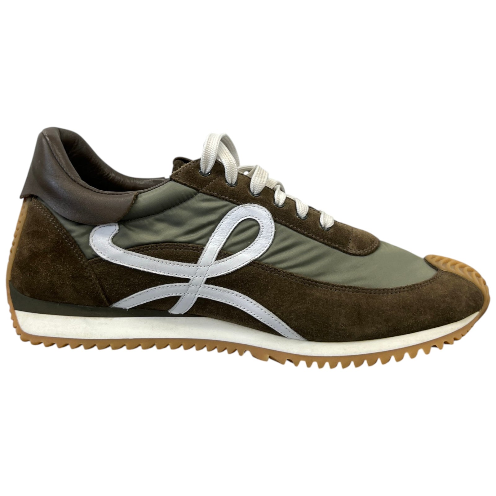 Men's Flow Runner Low Trainers Khaki Size UK 11 / EU 45 - Photo 4