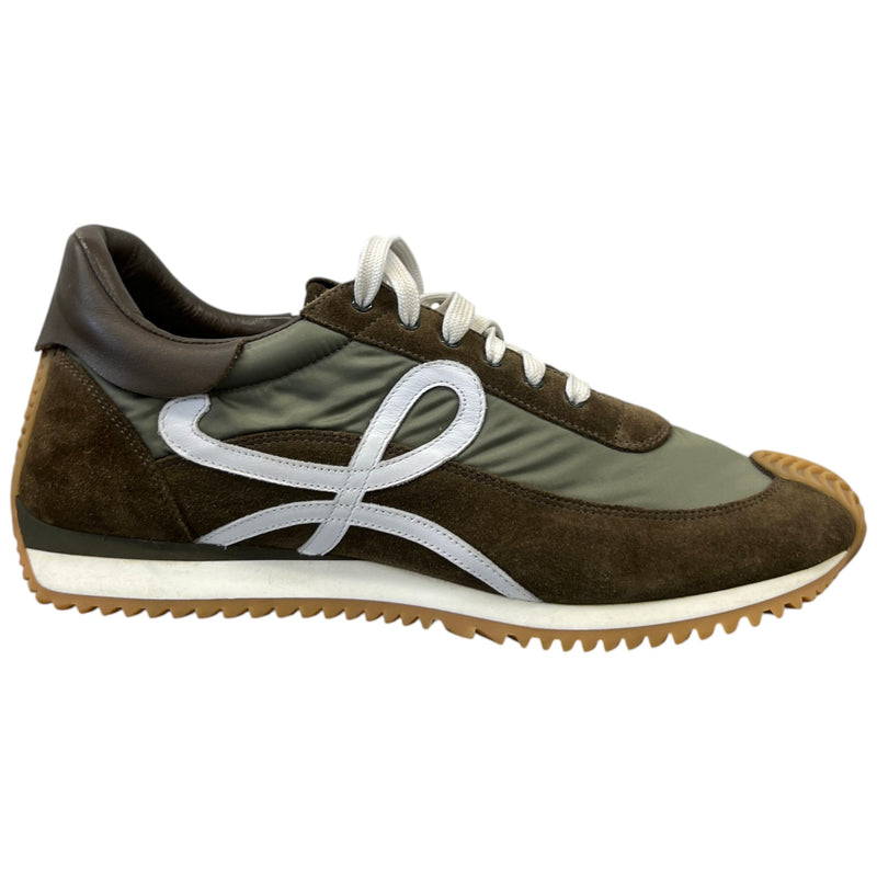 Men's Flow Runner Low Trainers Khaki Size UK 11 / EU 45