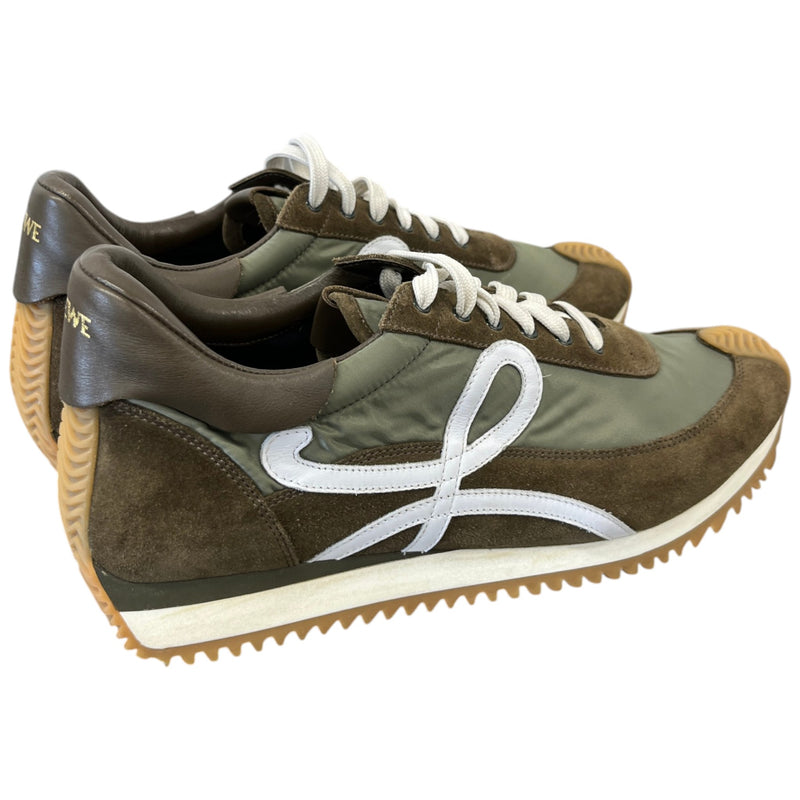 Men's Flow Runner Low Trainers Khaki Size UK 11 / EU 45