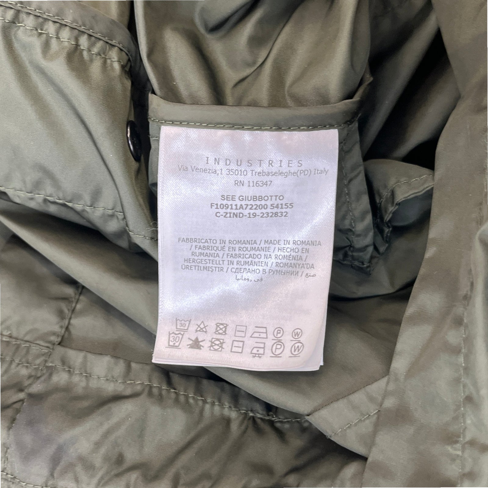 Men's See Windbreaker Khaki Size 2 / M - Photo 8