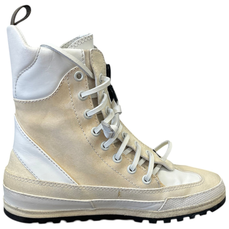 Women's Palm Canyon Desert Laureate Combat Boots Beige Size EU 36 / UK 3