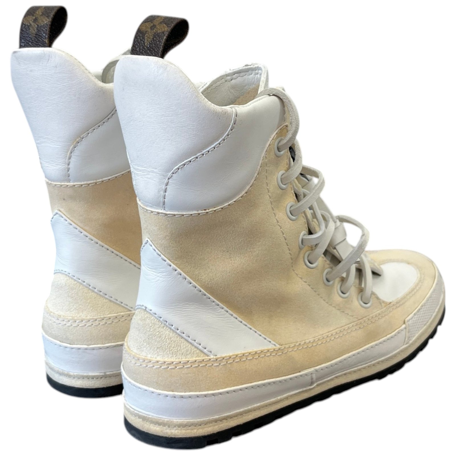 Women's Palm Canyon Desert Laureate Combat Boots Beige Size EU 36 / UK 3 - Photo 8