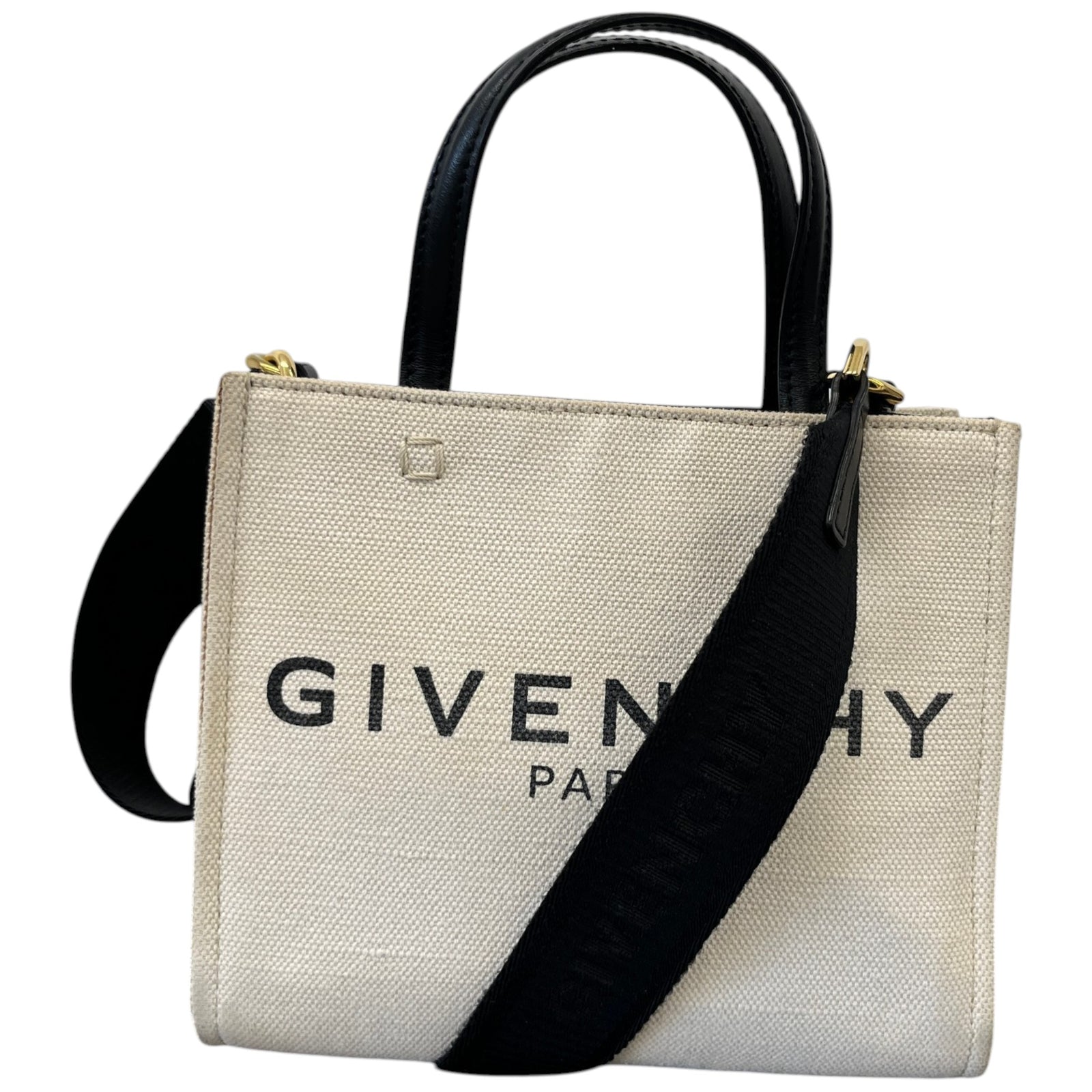 Women's Mini G-Tote Linen-blend Tote Bag Beige - Photo 1