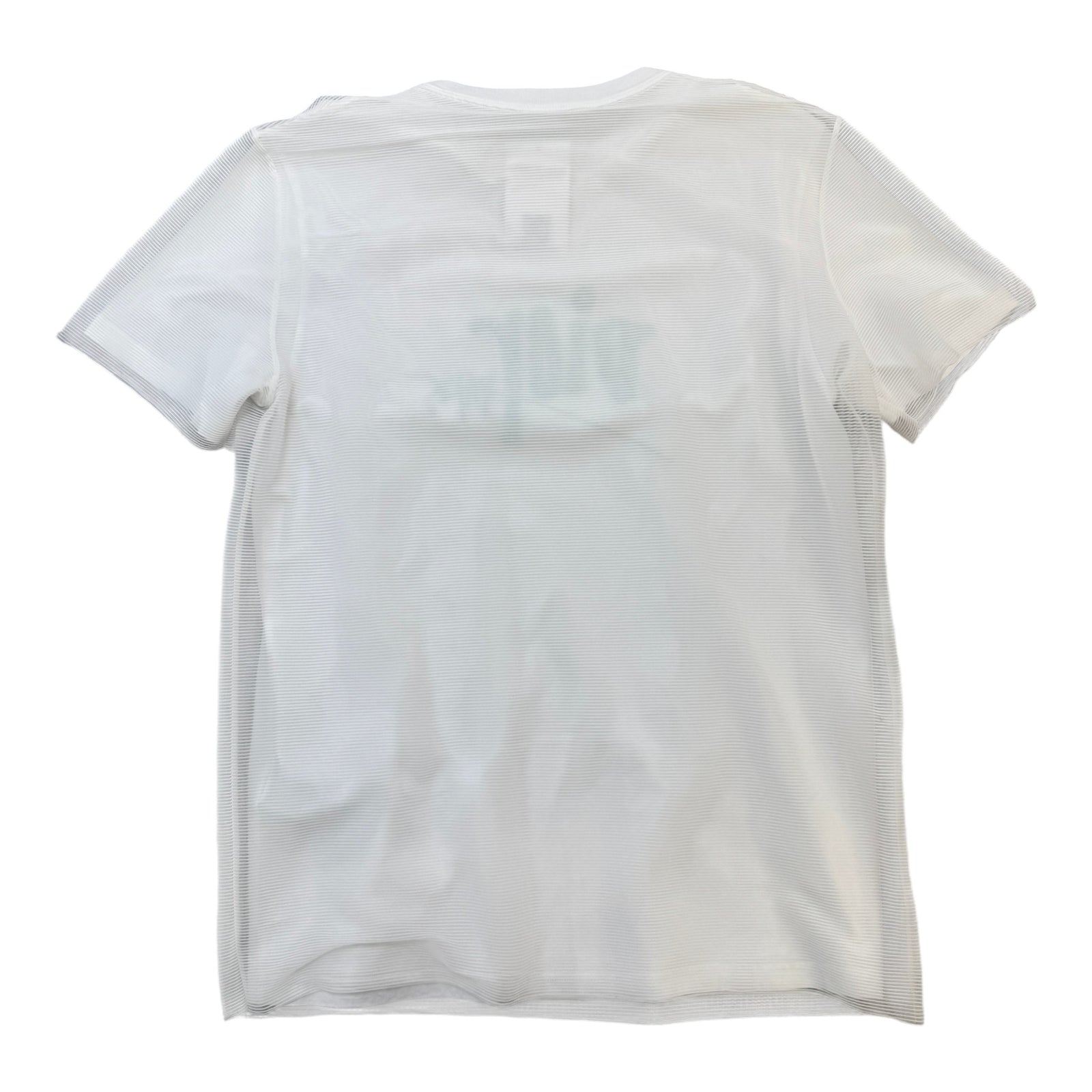 Men's Shawn Stussy double layer organza T-Shirt White Size M - Photo 2