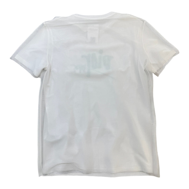 Men's Shawn Stussy double layer organza T-Shirt White Size M