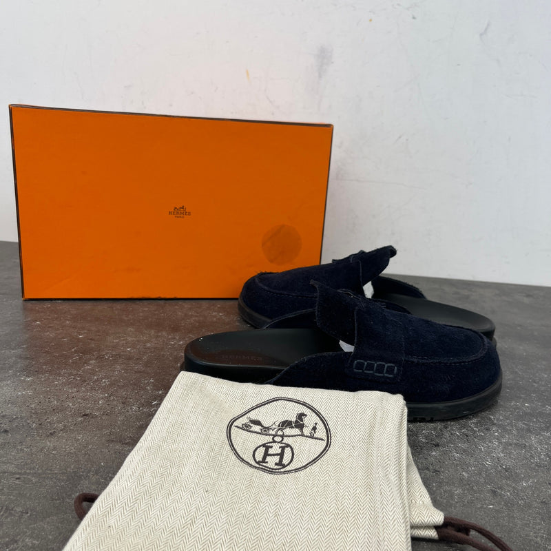 Men's Go Mule Loafers Navy Size UK 7 / EU 41