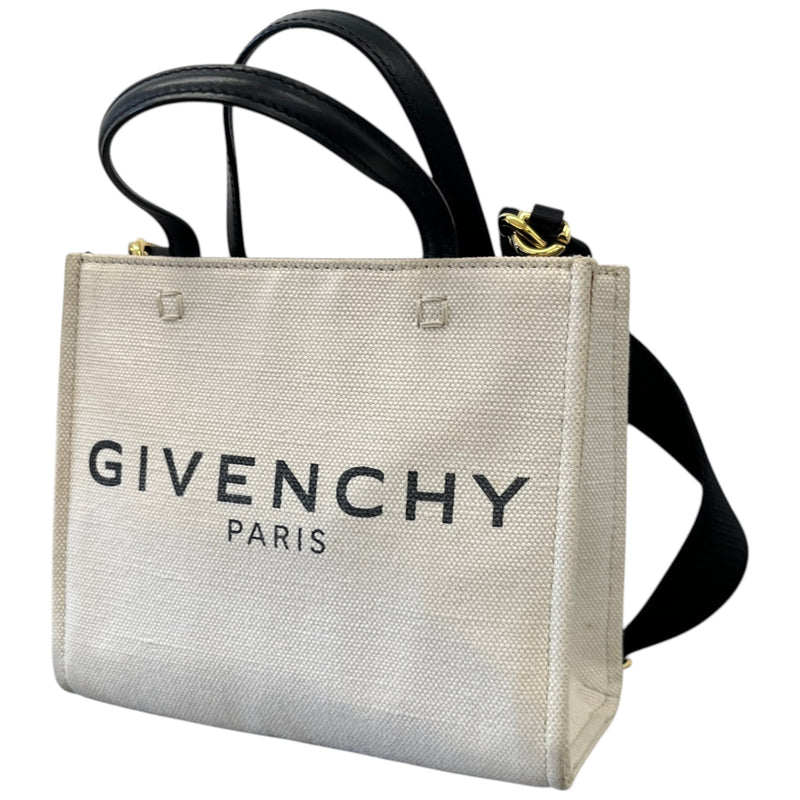 Women's Mini G-Tote Linen-blend Tote Bag Beige