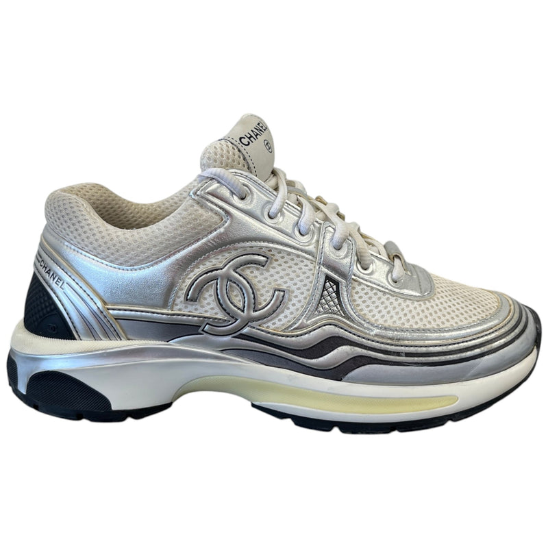 Women's Cc Runners Low Trainers Silver Size EU 39.5 / UK 6.5