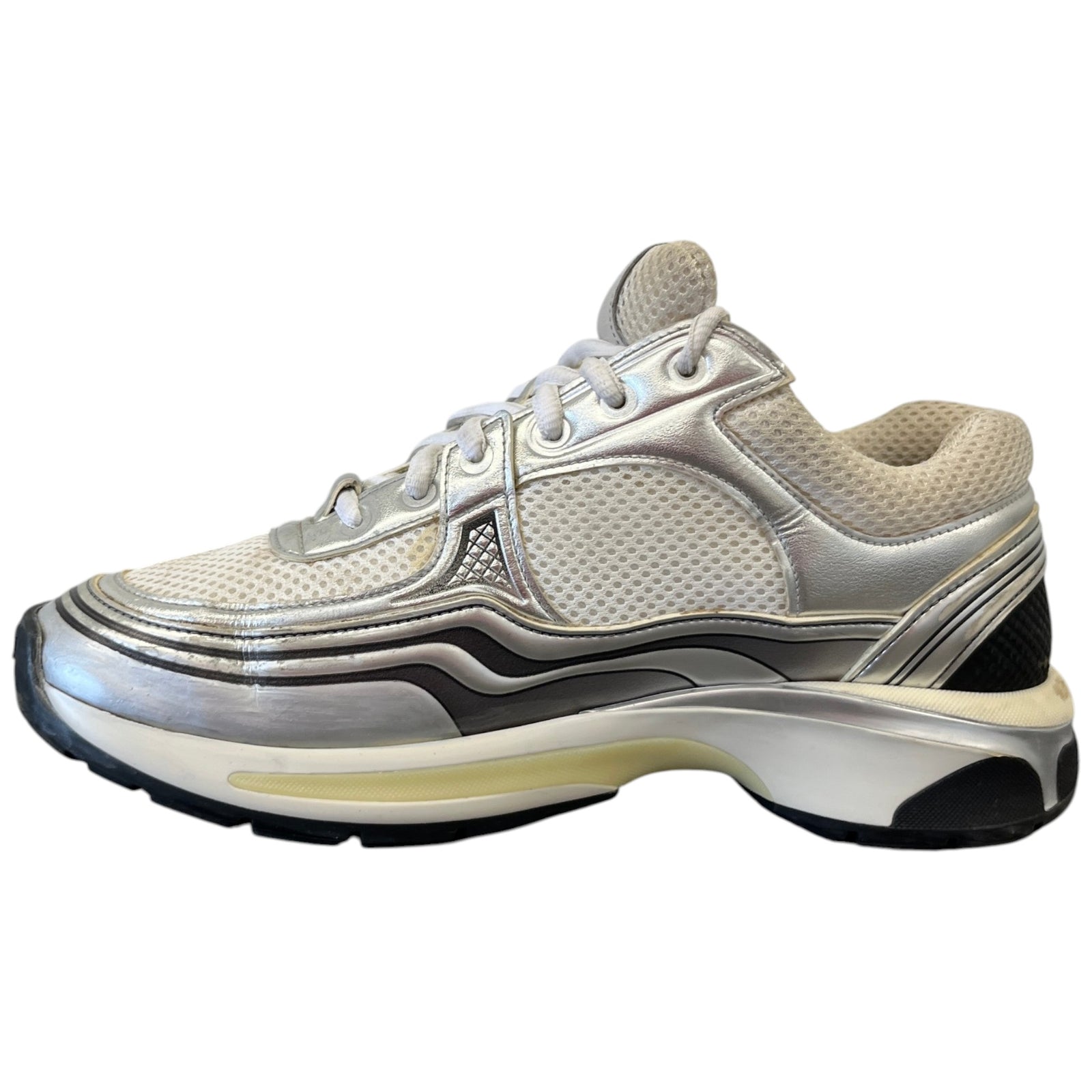 Women's Cc Runners Low Trainers Silver Size EU 39.5 / UK 6.5 - Photo 2