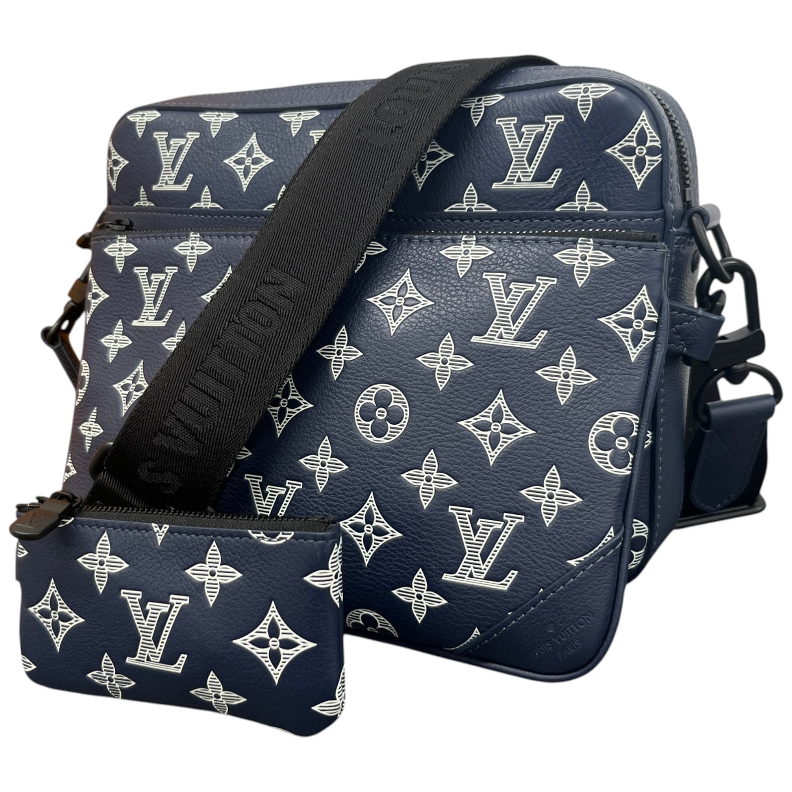 Men's Monogram Shadow Trio Messenger Bag Navy - Photo 5