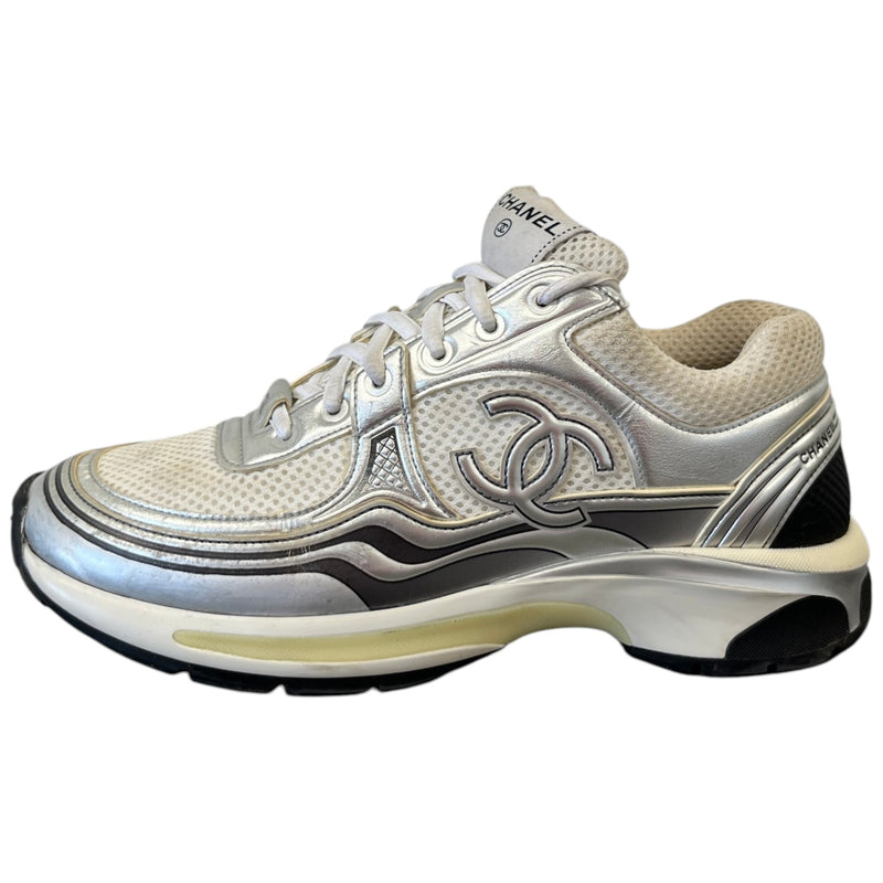 Women's Cc Runners Low Trainers Silver Size EU 39.5 / UK 6.5