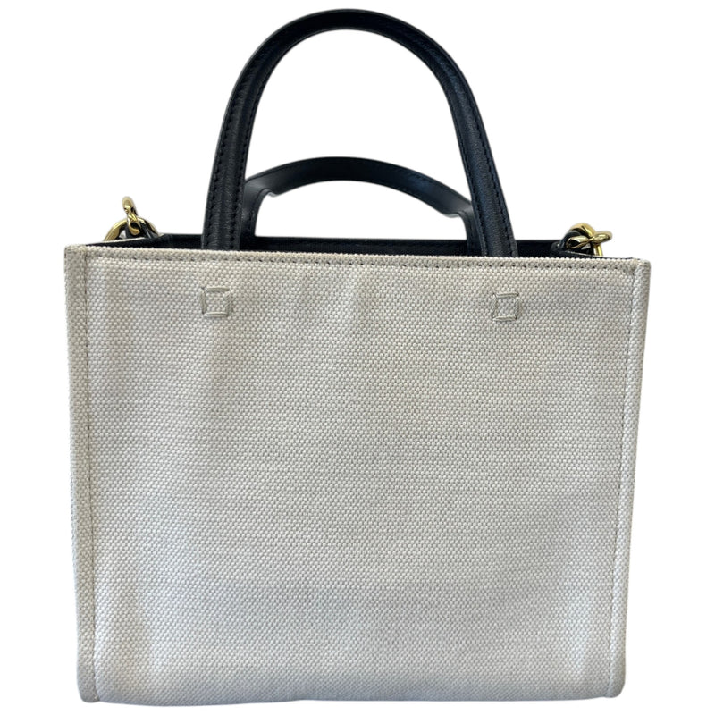 Women's Mini G-Tote Linen-blend Tote Bag Beige