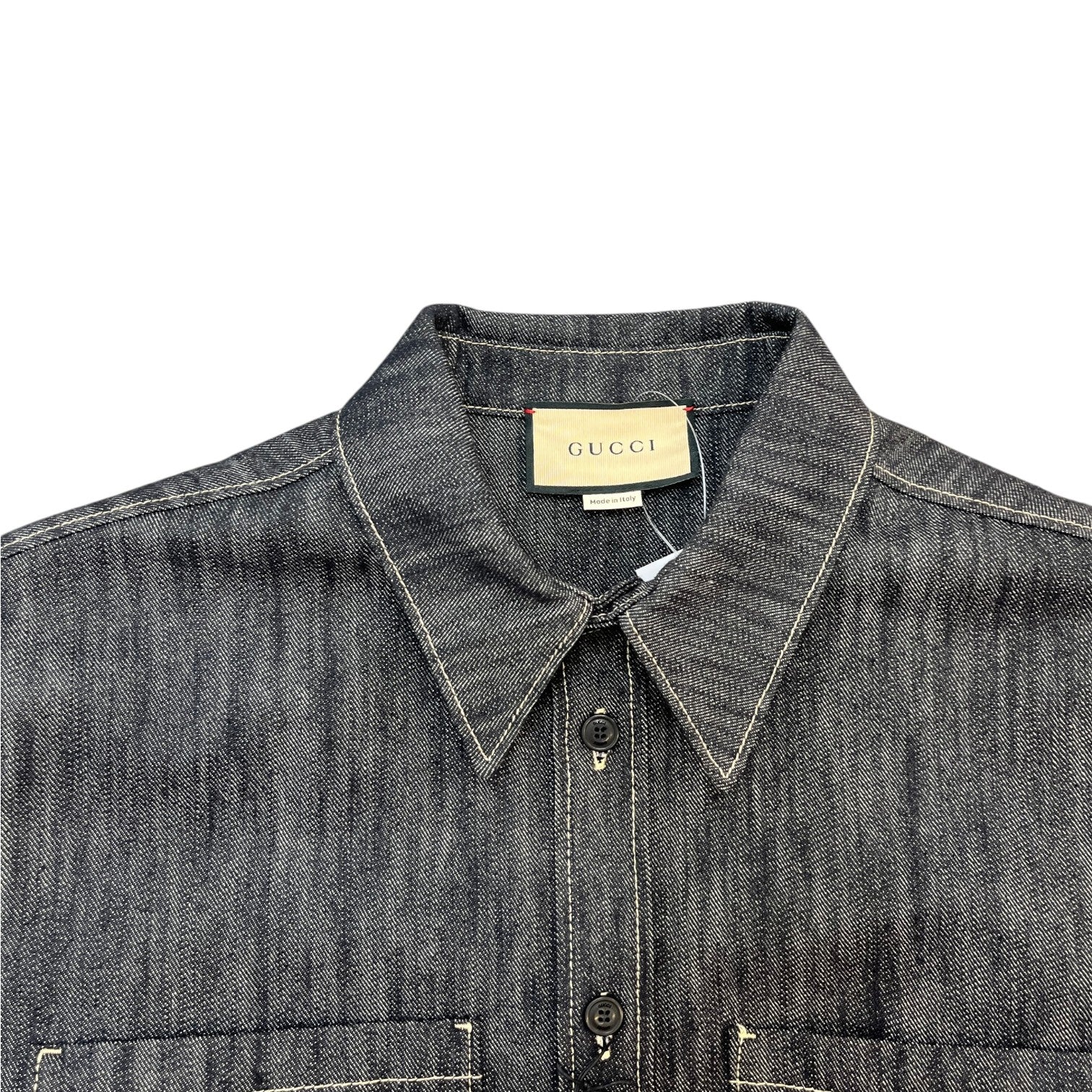 Men's 24Ss Oversized Jacquard Short Sleeve Shirt Blue Size IT 48 / UK M - Photo 5