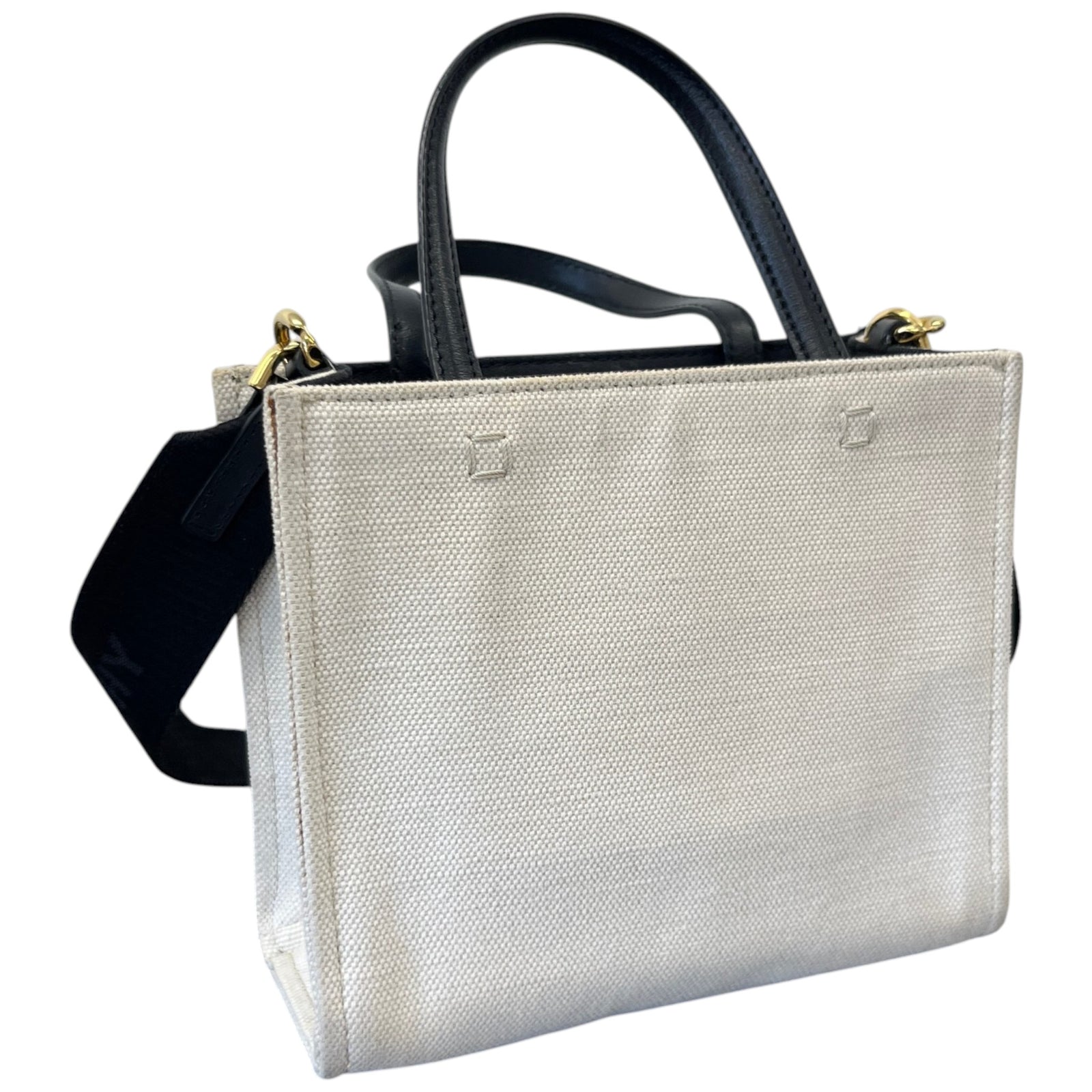 Women's Mini G-Tote Linen-blend Tote Bag Beige - Photo 8