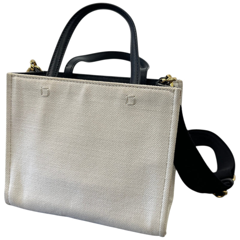 Women's Mini G-Tote Linen-blend Tote Bag Beige