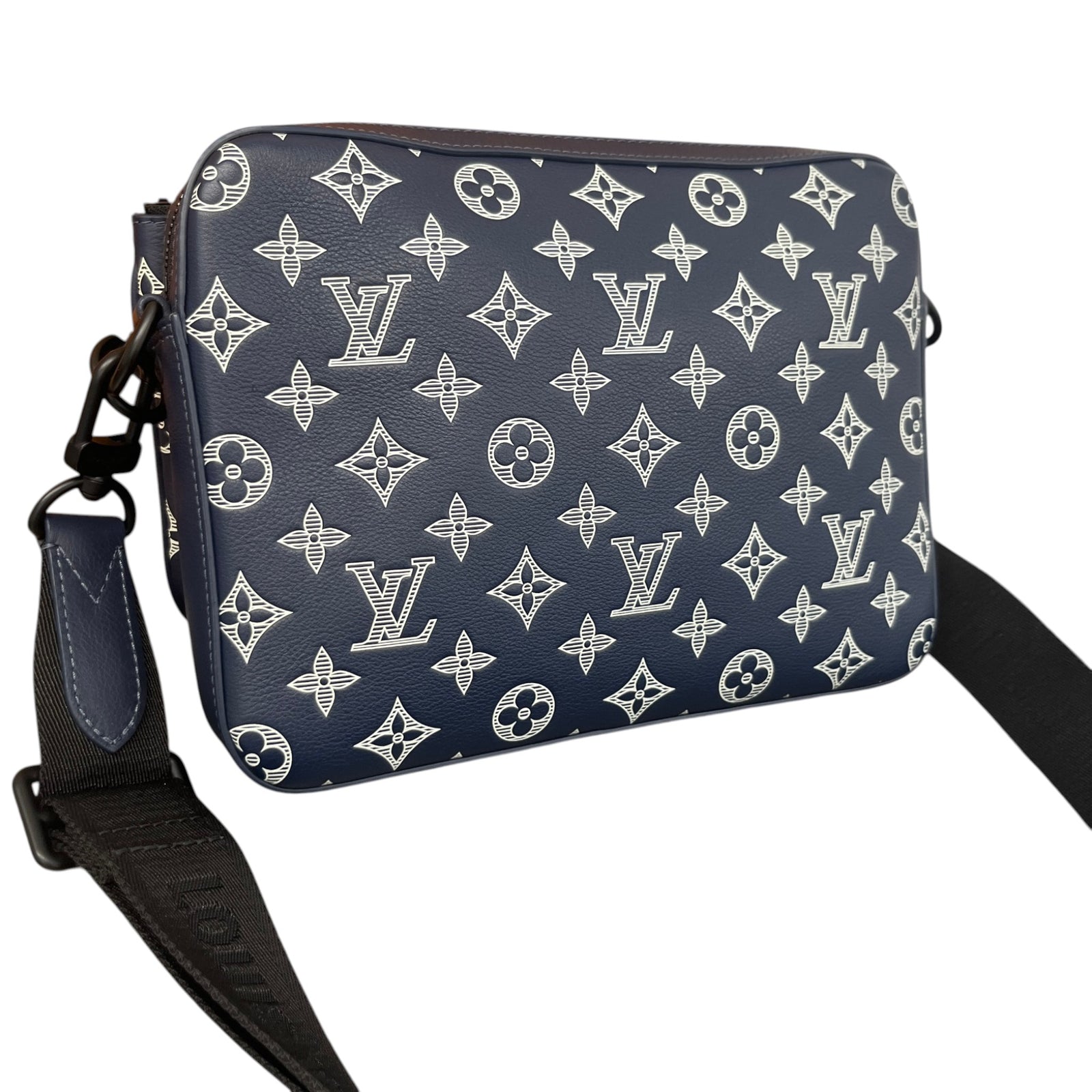 Men's Monogram Shadow Trio Messenger Bag Navy - Photo 8