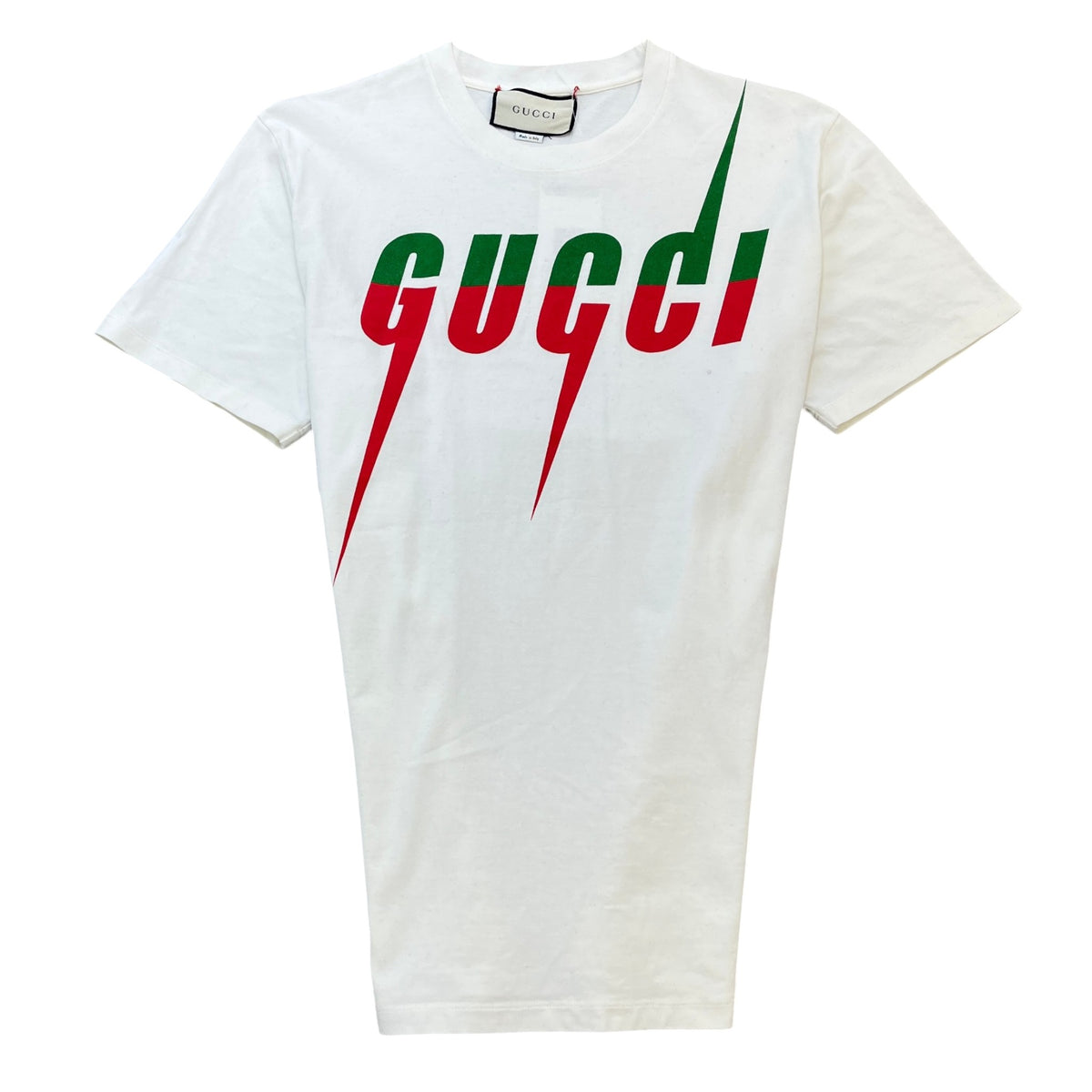 Men's Blade Print T-Shirt Cream Size S - Photo 1