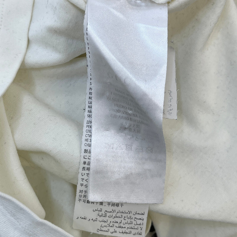 Men's Blade Print T-Shirt Cream Size S