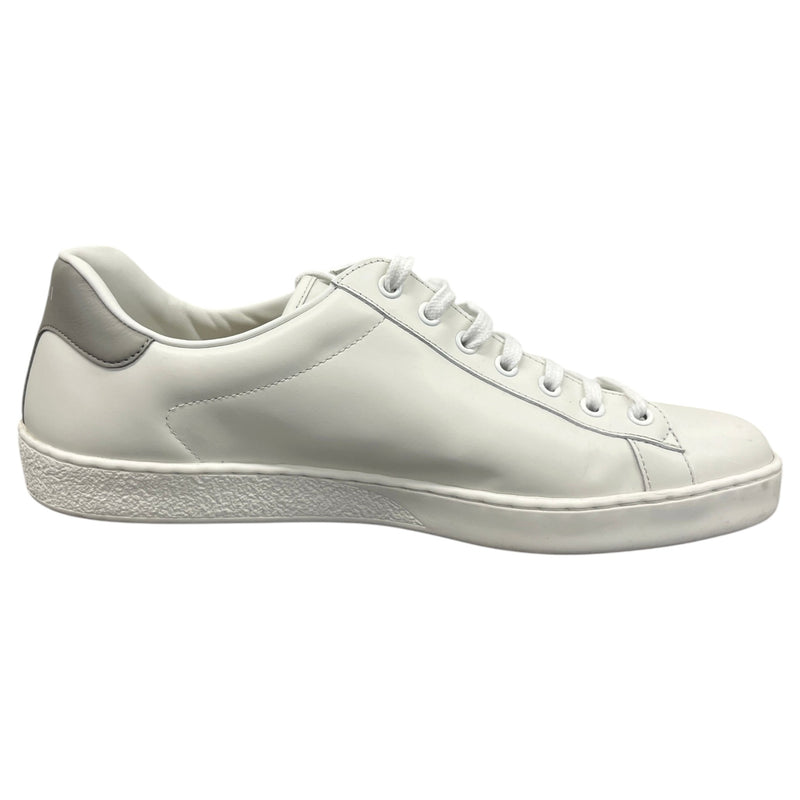 Men's Ace Interlocking G Logo Low Trainers White Size UK 9.5 / EU 43.5