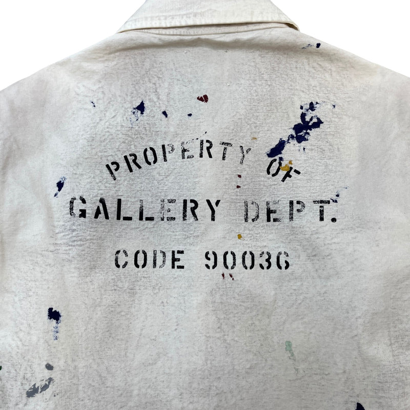 Men's Ep Painted Splatter Jacket Cream Size M