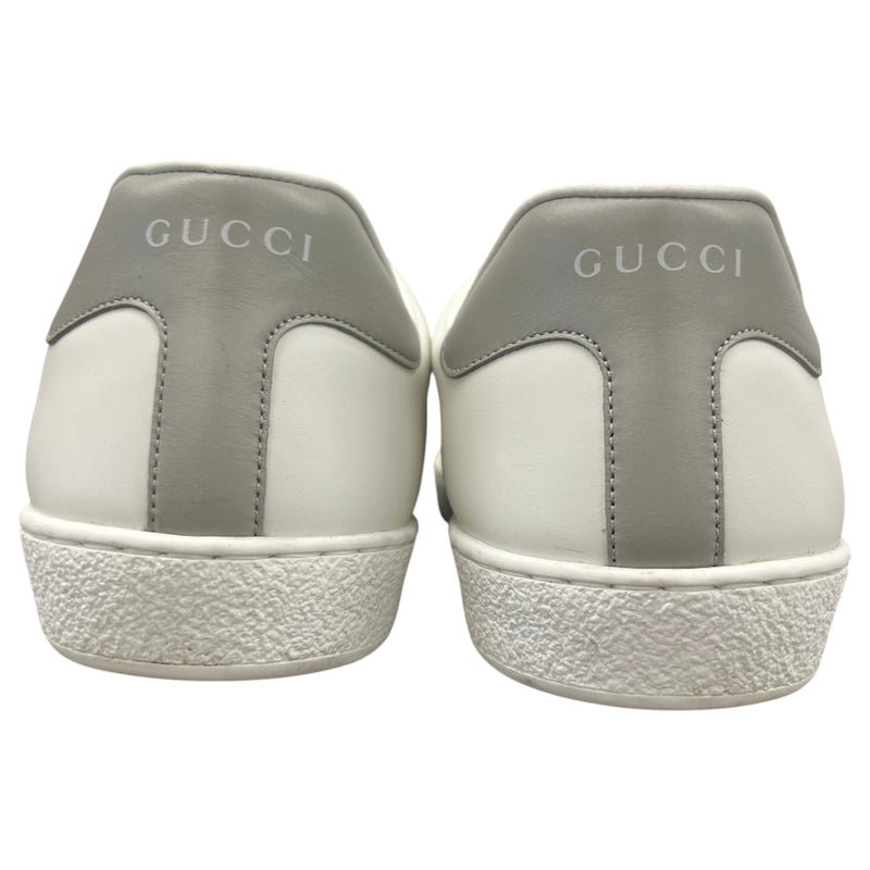 Men's Ace Interlocking G Logo Low Trainers White Size UK 9.5 / EU 43.5