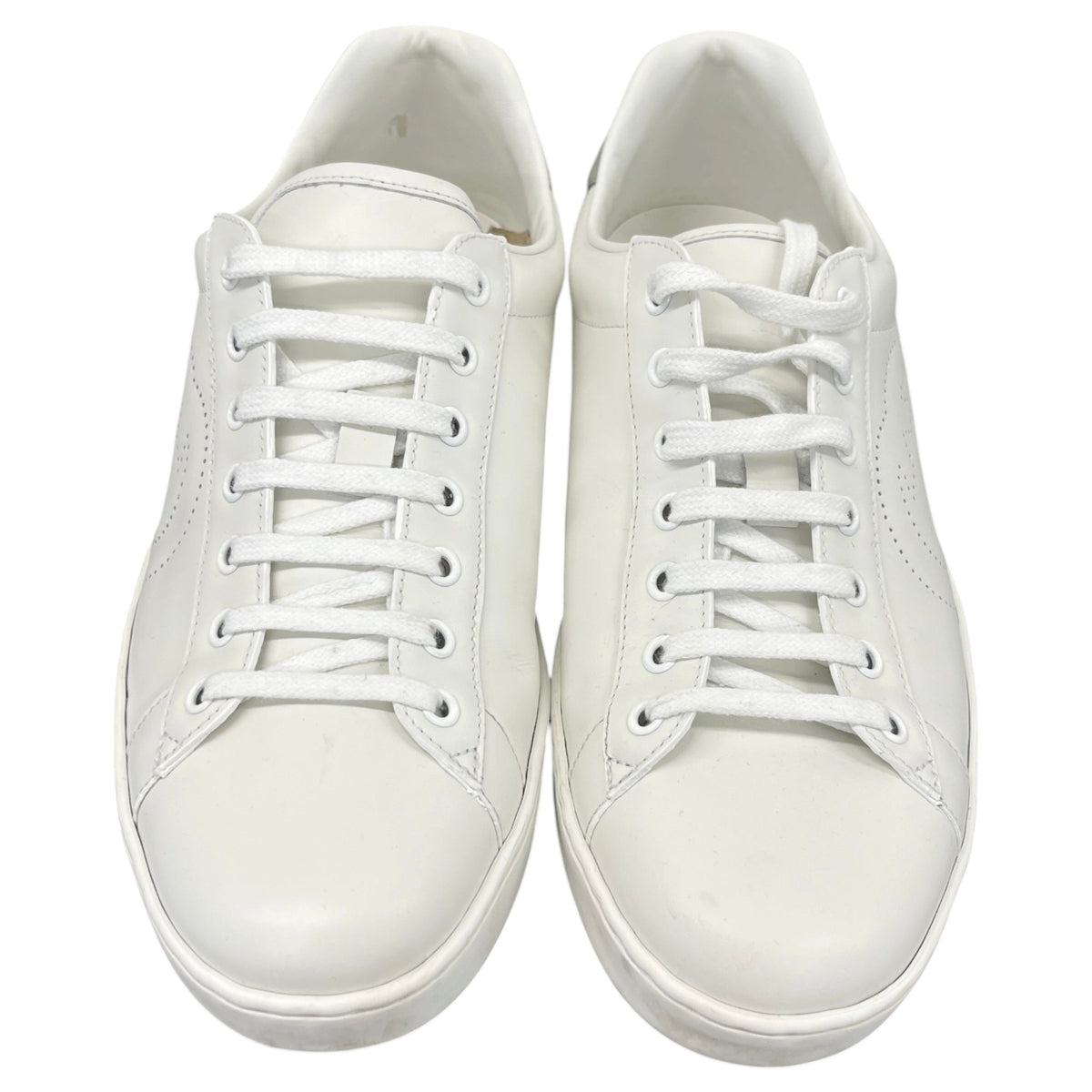 Men's Ace Interlocking G Logo Low Trainers White Size UK 9.5 / EU 43.5 - Photo 6