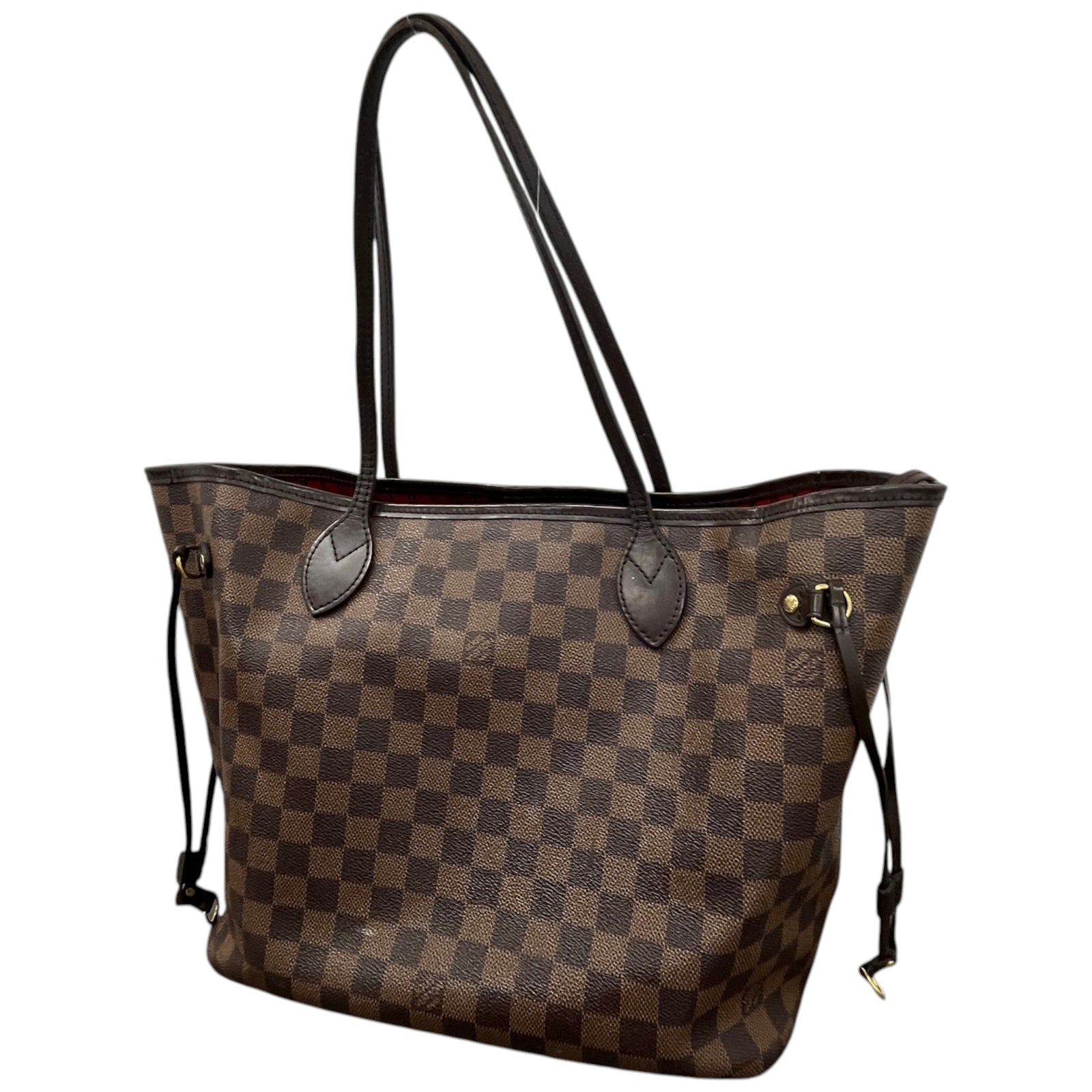 Women's Damier Ebene Neverfull Mm Tote Bag Brown - Photo 9