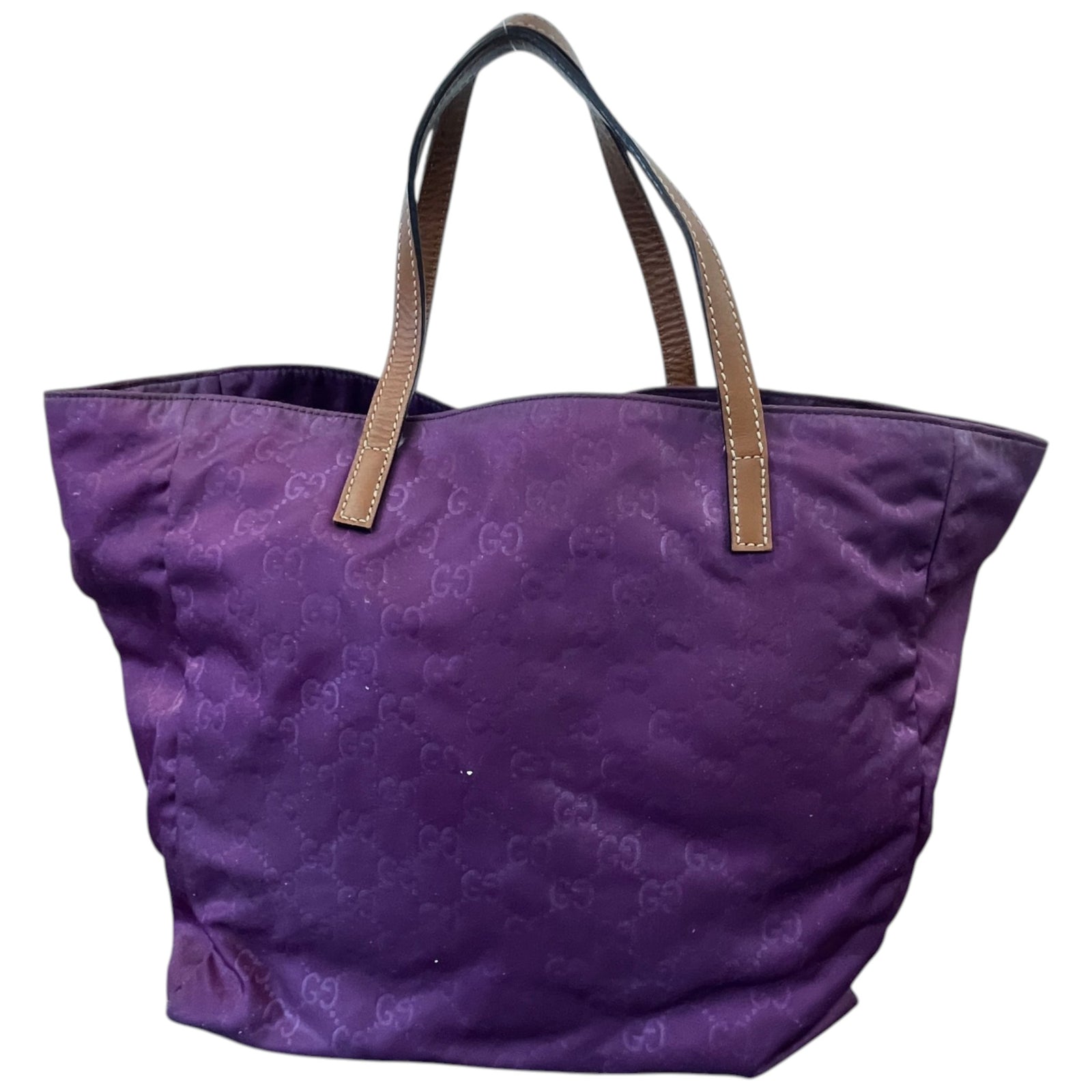 Women's Guccissima Shopper Tote Bag Purple - Photo 3