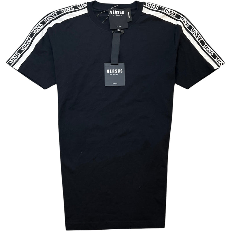 Men's Tape Logo T-Shirt Black Size L