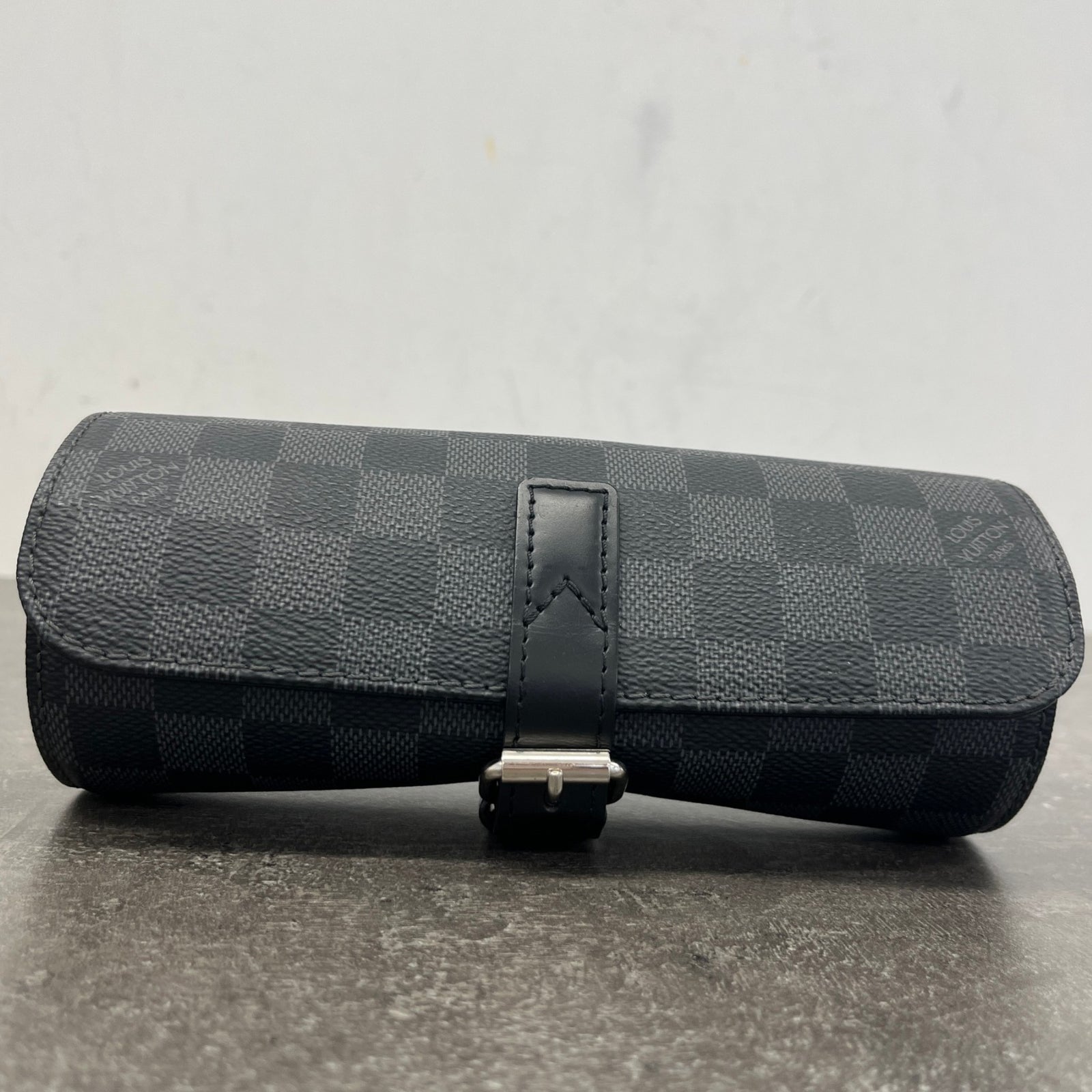 Men's Damier Graphite 3 Watch Case Black - Photo 11