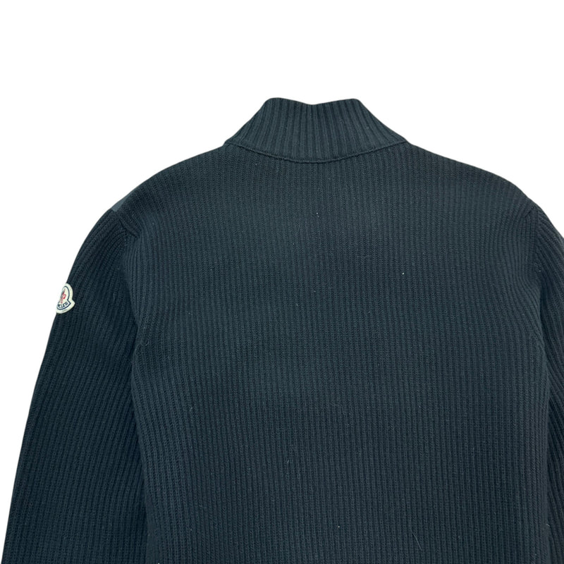 Men's Cardigan Tricot Jacket Black Size 3 / L