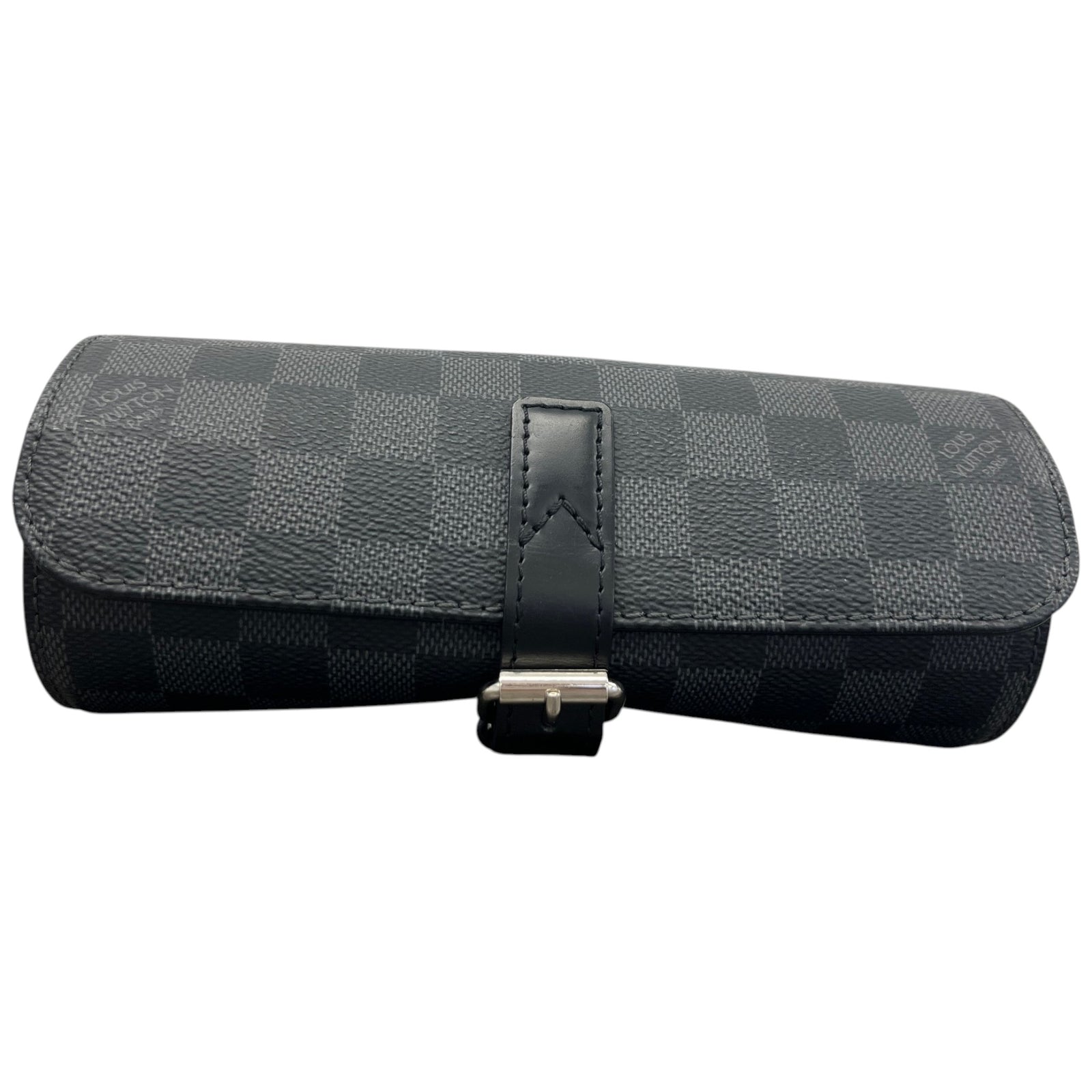 Men's Damier Graphite 3 Watch Case Black - Photo 1