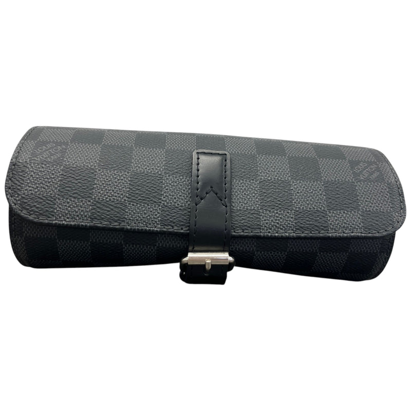 Men's Damier Graphite 3 Watch Case Black