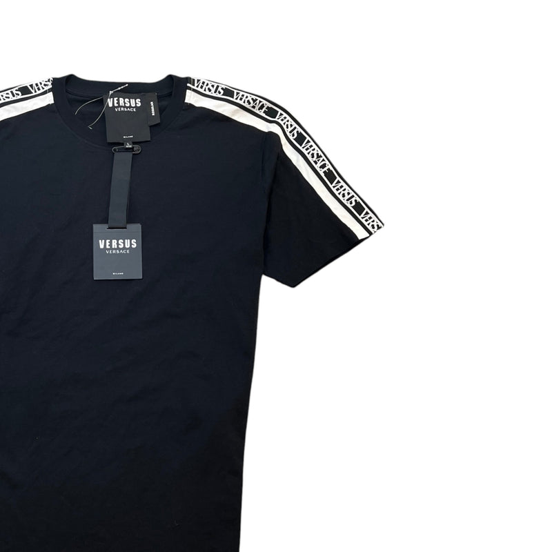 Men's Tape Logo T-Shirt Black Size L