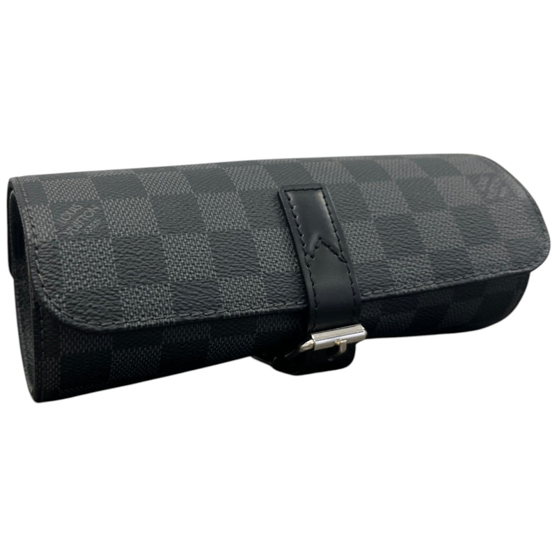 Men's Damier Graphite 3 Watch Case Black