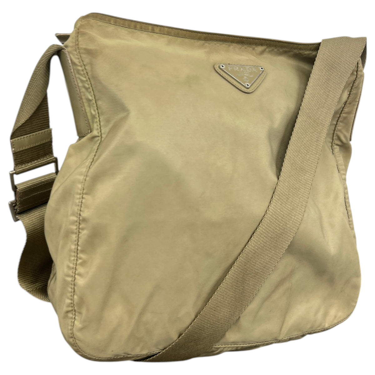 Men's Tessuto Nylon Messenger Bag Green - Photo 4