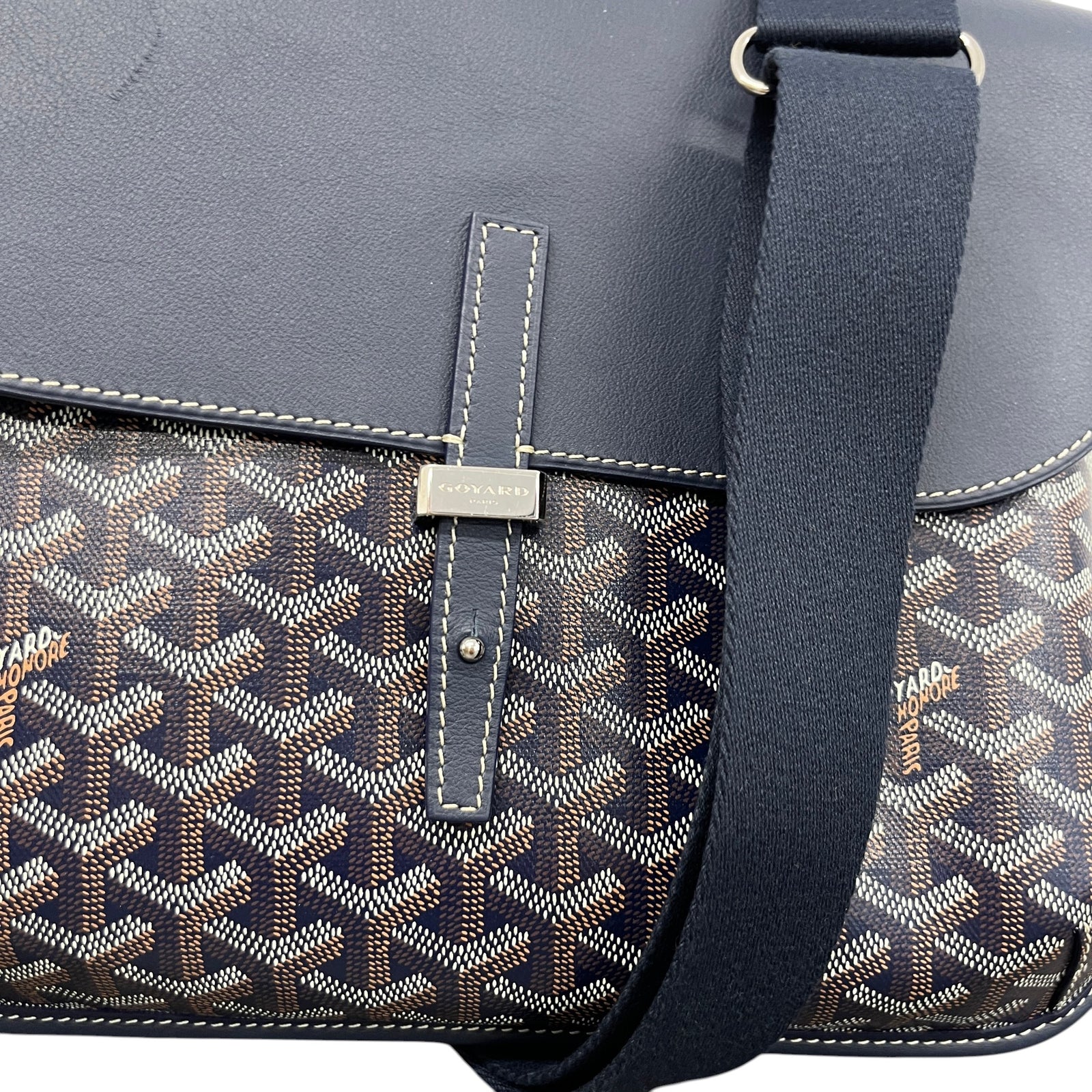 Men's Coursier Messenger Bag Navy - Photo 12