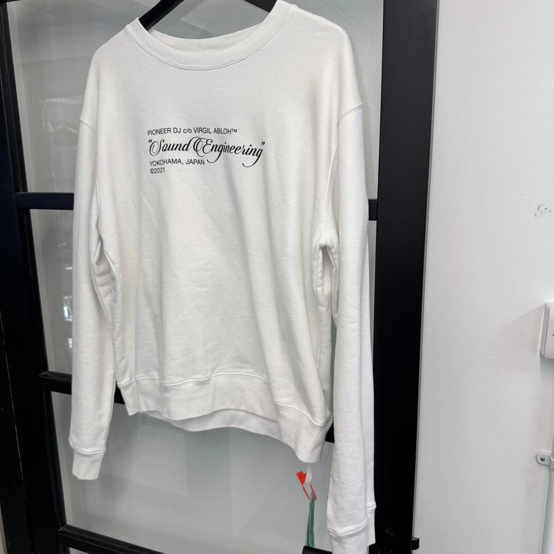 Men's X Pioneer Sound Engineering Sweatshirt White Size L