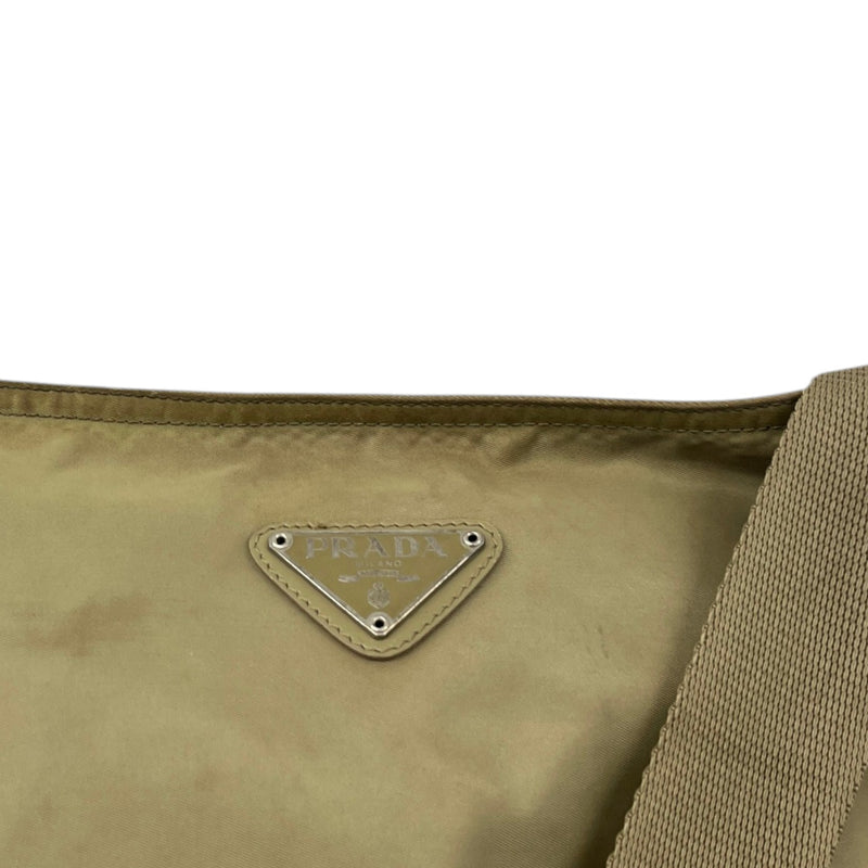 Men's Tessuto Nylon Messenger Bag Green