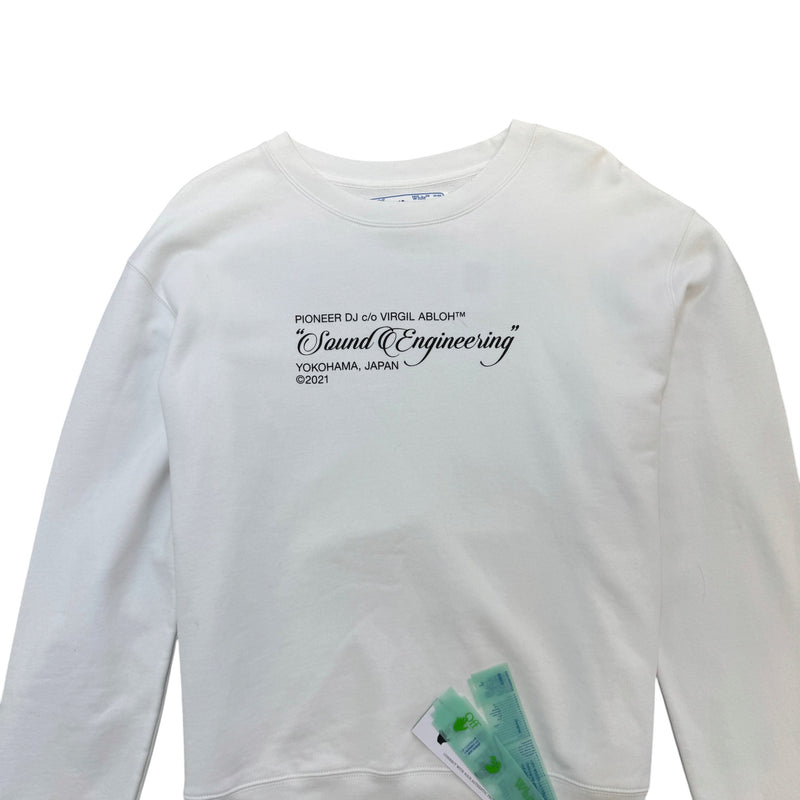 Men's X Pioneer Sound Engineering Sweatshirt White Size L