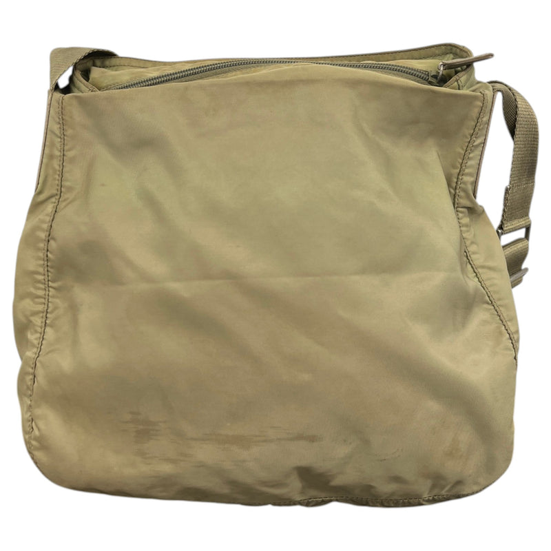 Men's Tessuto Nylon Messenger Bag Green