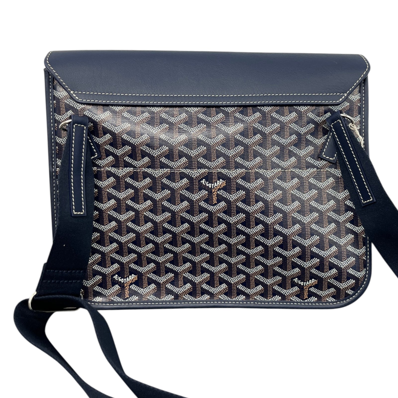 Men's Coursier Messenger Bag Navy - Photo 3