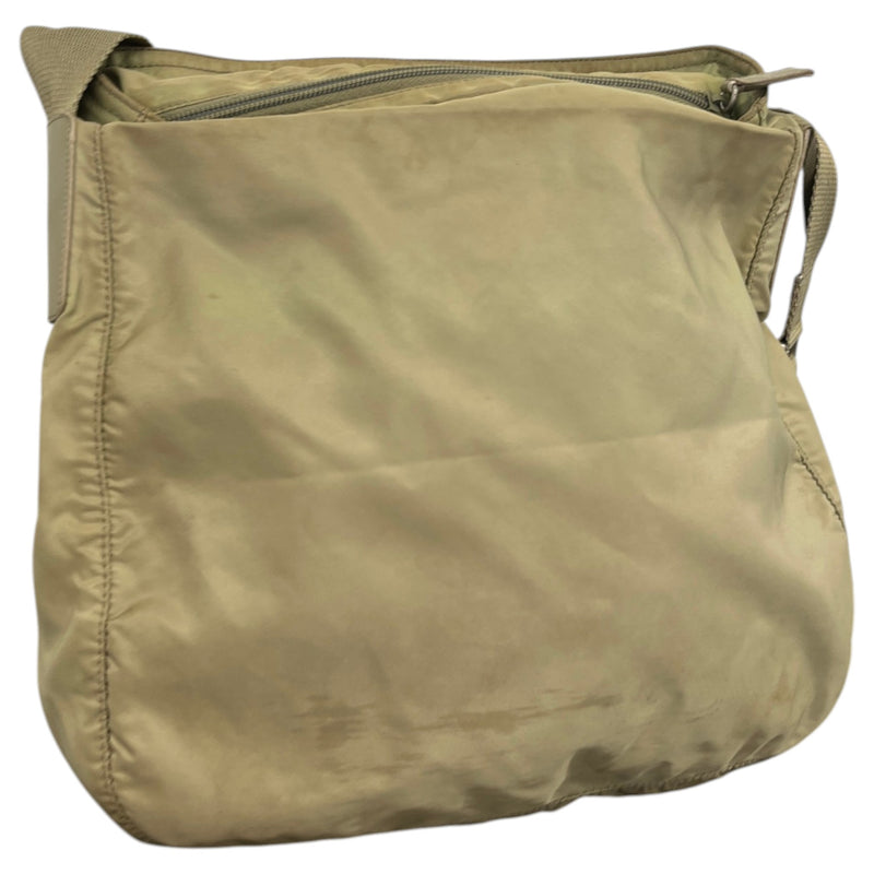 Men's Tessuto Nylon Messenger Bag Green
