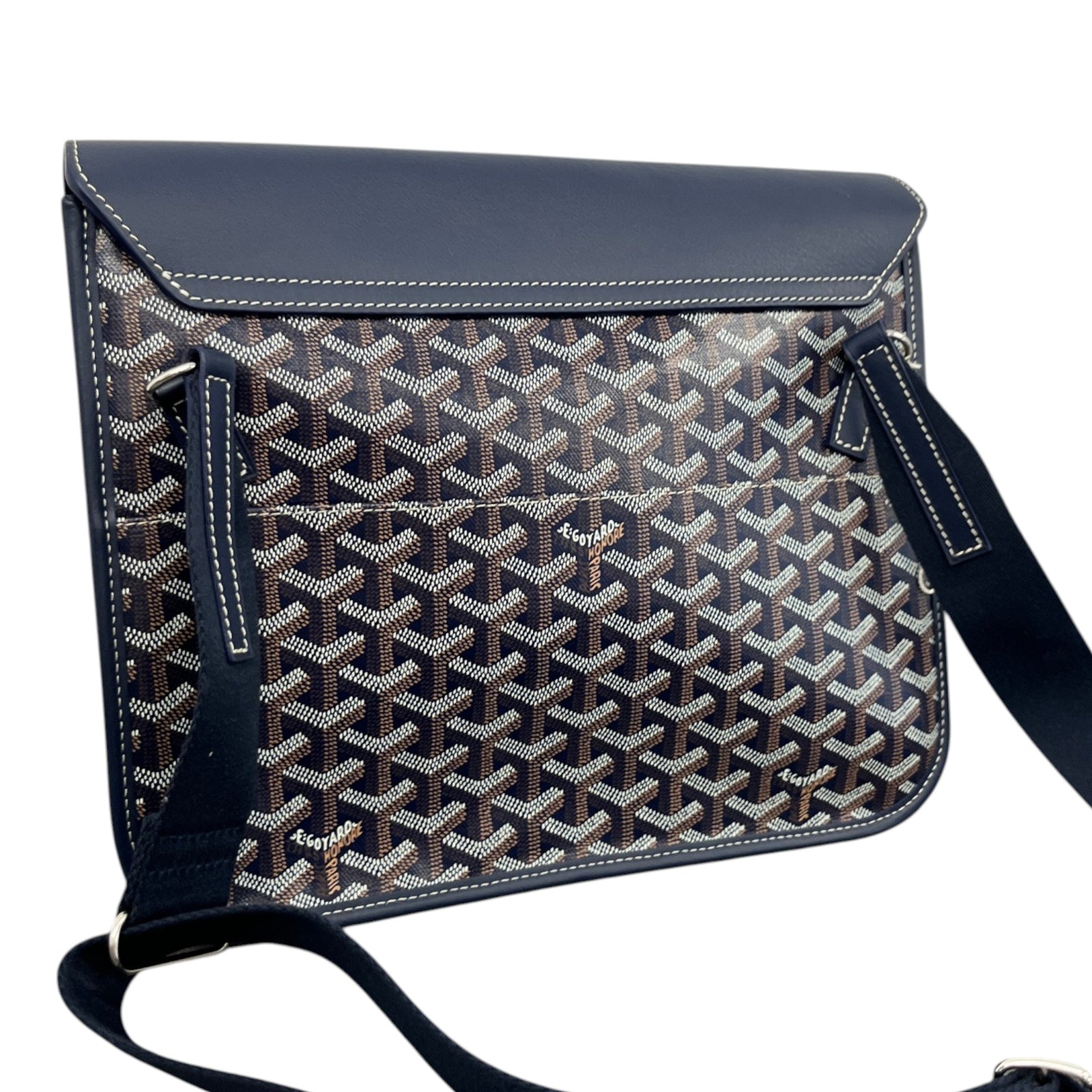 Men's Coursier Messenger Bag Navy - Photo 8