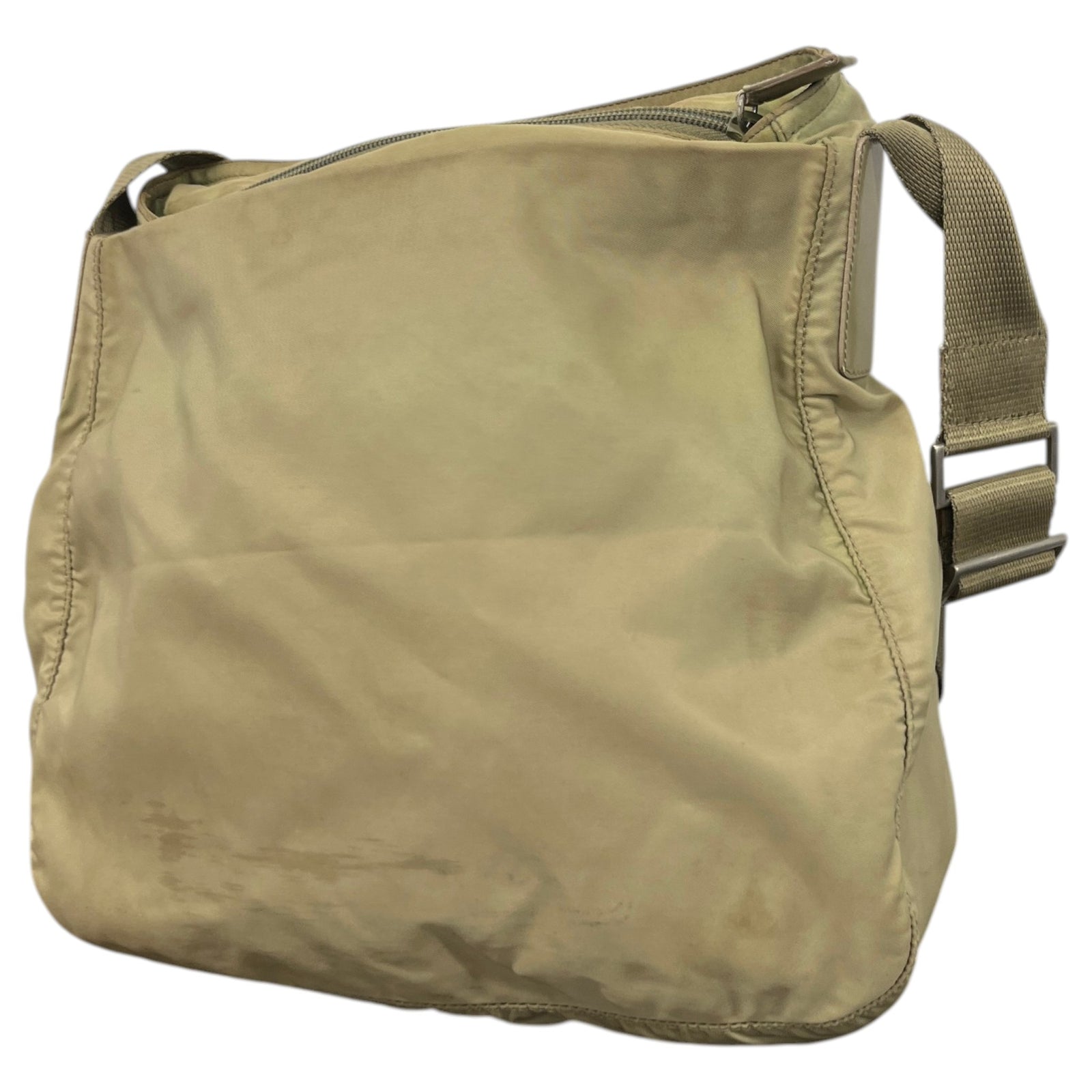 Men's Tessuto Nylon Messenger Bag Green - Photo 7